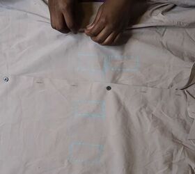 how to make a diy lace up shirt with eyelets inspired by shein, Pinning the darts