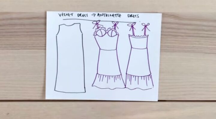 jocelyn antoinette can i make 2 diy reformation dresses for 10, DIY Antoinette Reformation dress sketch