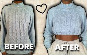 How to Easily Make a Cute DIY Cropped Sweater in 3 Simple Steps
