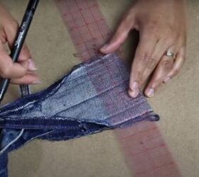 how to take in jeans the proper way for a perfect fit, Opening up the waistband