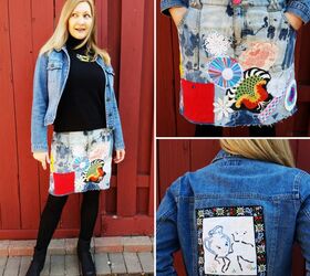 THRIFT FLIP  DIY Patchwork Denim Jacket From Scratch + GIVEAWAY ♥️ 
