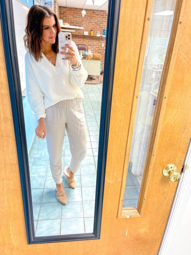 how to wear white pants in the fall winter