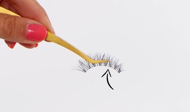 how to trim false lashes that are too long apply them like a pro, Should you cut false lashes into sections