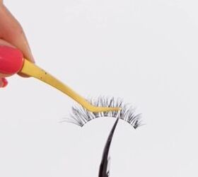 how to trim false lashes that are too long apply them like a pro, Where do you cut false lashes