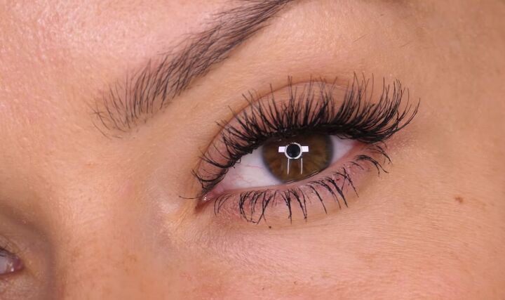 how to trim false lashes that are too long apply them like a pro, Results of cutting false lashes