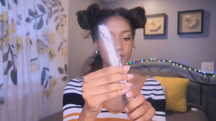 how to easily make use diy perm rods at home, Making DIY flexi rods out of aluminum foil