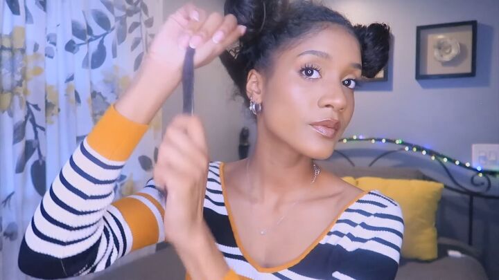 how to easily make use diy perm rods at home, Applying leave in conditioner