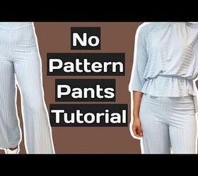 How to Sew Pants Without a Pattern By Tracing Pants You Already Own