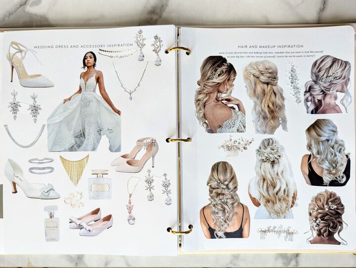 how to create a stand out wedding inspiration binder