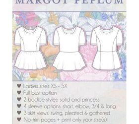 maxi skirt to peplum shirt upcyle