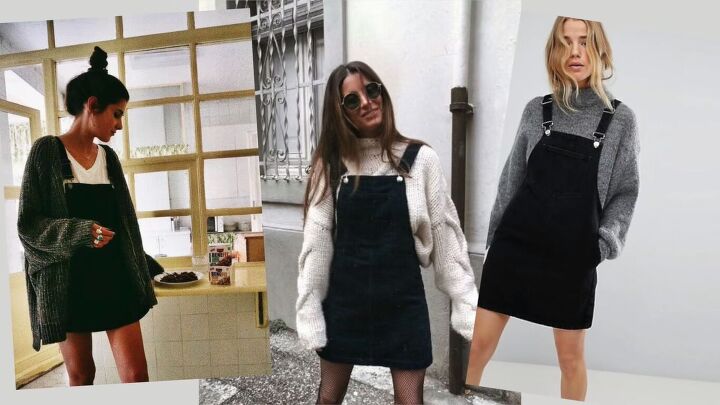 denim jumper dress pattern EXPOING Denim Jumper Dress for Women Loose Version Baggy Style Maxi Length Adjustable Straps Wide Hemline