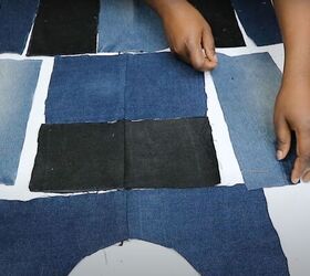 old jeans need an upcycle try this cute patchwork denim top diy, How to make a denim top