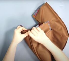 how to sew a cute plaid purse perfect for fall and winter, Matching up the seams