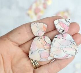 How to Make Cute Earrings Using the Polymer Clay Watercolor Technique