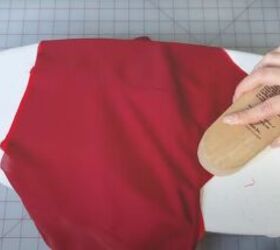 how to sew a romantic vintage inspired puff sleeve dress, Pressing and using a clapper