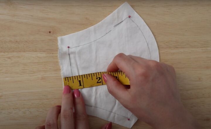 how to sew an easy face mask with adjustable straps free pattern, How to make a face mask with fabric