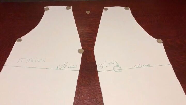 how to easily sew a flattering twist front top or sweater, Marking the twist front bodice pattern