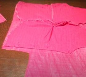 how to easily sew a flattering twist front top or sweater, Cutting out the back bodice piece