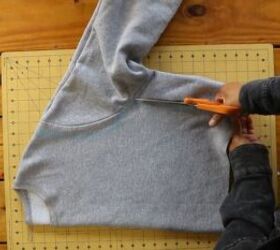 2 Easy DIY Sweatshirt Refashions: Making Bandana & Flannel Sleeves ...