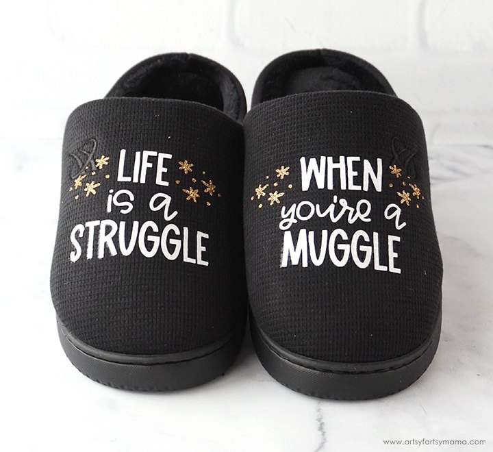 harry potter muggle slippers with free cut file