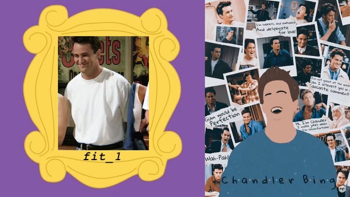 12 fun 90s friends tv show outfits inspired by the 6 characters, Chandler from Friends outfit with a plain tee