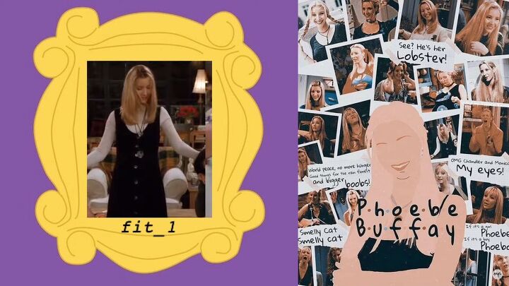 12 fun 90s friends tv show outfits inspired by the 6 characters, How to dress like Phoebe from Friends