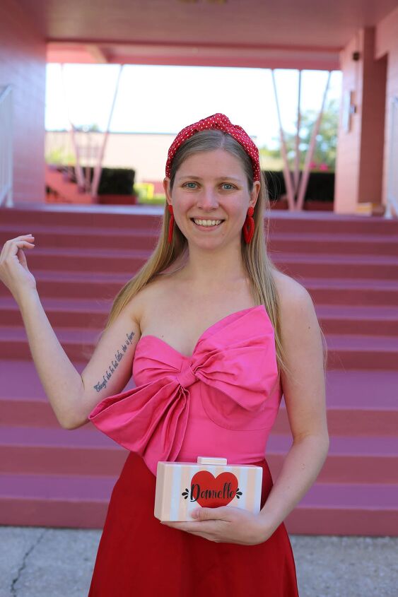 Pink and Red Colorblock Bow Dress | Upstyle Pink and Red Colorblock Bow Dress | Upstyle
