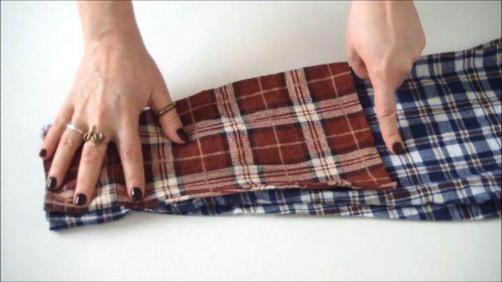 how to make a cozy flannel shirt dress out of 2 old shirts, How to make a flannel dress