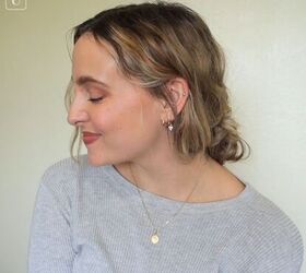 5 cute hairstyles for dirty hair that are super easy to do, Low messy bun hairstyle for dirty hair