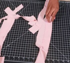 women s suit diy how to turn dated office wear into a trendy outfit, Making straps for the top