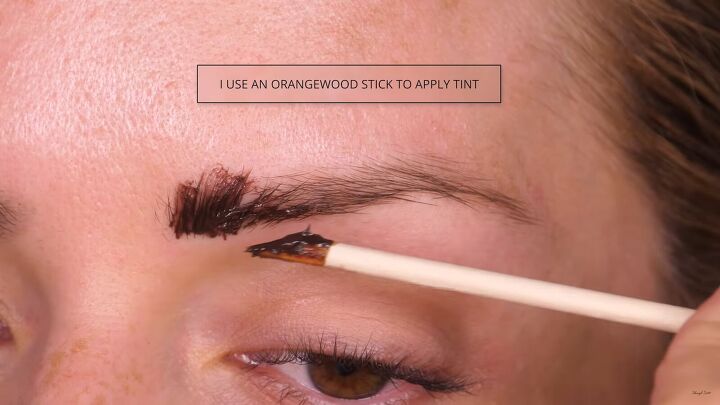 how to easily do an at home brow tint in 6 simple steps, How to tint brows
