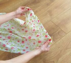 how to make a shirred dress with puff sleeves out of old pillowcases, Sewing shirring at the top and bottom