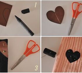 diy heart elbow patches