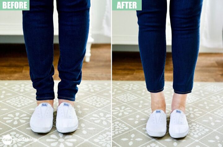the easiest way to hem jeans that are too long
