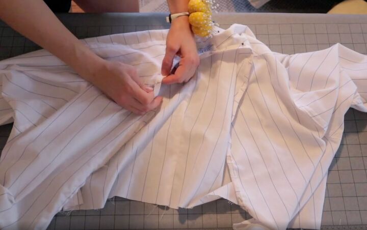 how to make a wrap top out of a shirt in 7 quick easy steps, How to sew a wrap shirt