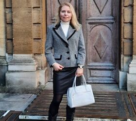 how to fit a woman s blazer in 3 different ways, Vintage classic chic
