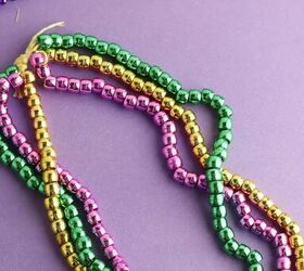 How to Make a Mardi Gras Beads Necklace With Three Strands