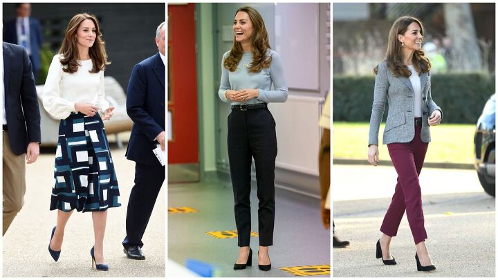 how to recreate kate middleton s work outfits dress like a royal, Kate Middleton work outfits