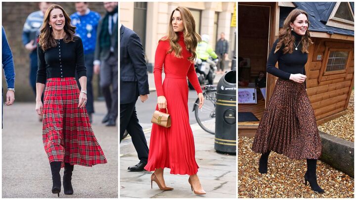 how to recreate kate middleton s work outfits dress like a royal, Kate Middleton fashion looks with midi skirts