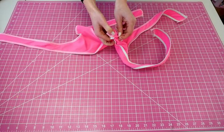 how to make bikini bottoms with side ties beginner swimwear sewing, DIY bikini bottom