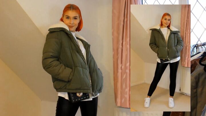 how to wear winter coats jackets 8 different styles of outerwear, Styling a winter puffer jacket