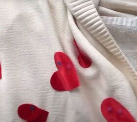 how to make a cute diy valentine s day outfit for you your dog, Placing a towel inside the sweater