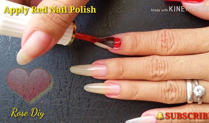 need valentine s nail art ideas try this red queen of hearts look, Painting nails red for Valentine s Day