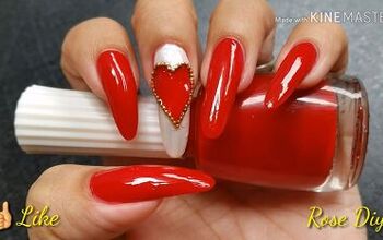 Need Valentine's Nail Art Ideas? Try This Red "Queen of Hearts" Look