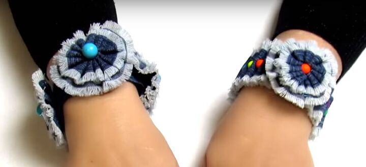 how to make cute diy denim bracelets cuffs out of old jeans, DIY denim bracelets