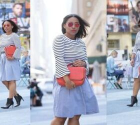 8 cute valentine s day outfits to wear on your special date, Blue red and white Valentine s outfit