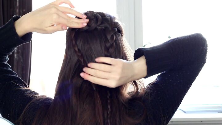 how to do a cute easy heart braid in your hair for valentine s day, How to do heart braid hairstyles