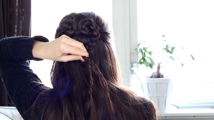 how to do a cute easy heart braid in your hair for valentine s day, How to braid a heart in your hair