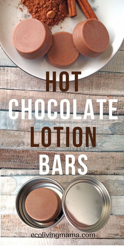 diy hot chocolate lotion bars handmade gift idea