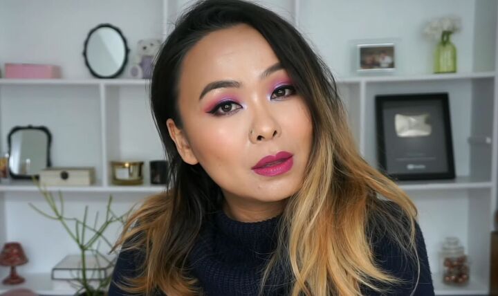 get ready for love with this glamorous pink valentines makeup look, Sexy pink Valentine s makeup